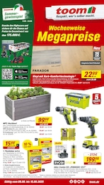 Baumärkte Prospekt von toom Baumarkt Uhingen toom Baumarkt Prospekt: "Respekt, wer's selber macht.", 16 Seiten, 09.08.2025 - 15.08.2025