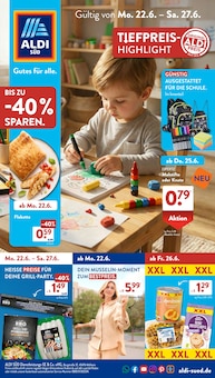 ALDI SÜD Prospekt der aktuellen Woche, gültig von 22.06.2026 bis 27.06.2026 Aktueller ALDI SÜD Prospekt "Gutes für Alle." mit 33 Seiten