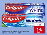 Max Fresh Cooling Crystals Zahncreme Angebote von Colgate bei Marktkauf Stuttgart für 1,49 €