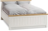 Wildeiche im JYSK Prospekt JYSK Bettgestell MARKSKEL 140x200 Wildeiche natur/weiß von JYSK im aktuellen JYSK Prospekt für 250,00 €