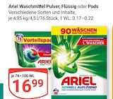 Waschmittel Pulver, Flüssig oder Pods im Angebot bei GLOBUS in Halle Waschmittel Pulver, Flüssig oder Pods Angebote von Ariel bei GLOBUS Halle für 16,99 €
