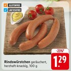 EDEKA Pfinztal - Rindswürstchen Angebot im Prospekt Rindswürstchen bei EDEKA im Pfinztal Prospekt für 1,29 €