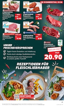 Steak im aktuellen Kaufland Prospekt (Bielefeld) Steak im Kaufland Prospekt "Aktuelle Angebote" mit 61 Seiten (Bielefeld)