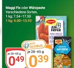 Fix Angebote von Maggi bei GLOBUS Erftstadt für 0,39 €