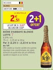 Bière d'abbaye blonde - LEFFE en promo chez Intermarché Super Calais à 5,02 €