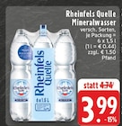 Mineralwasser Angebote von Rheinfels Quelle bei E center Solingen für 3,99 €