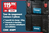 Tour de rangement Connex 3 pièces - ERBAUER - Screwfix à Metz Tour de rangement Connex 3 pièces - ERBAUER en promo chez Screwfix Metz à 119,99 €