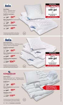 Bettdecke im aktuellen Matratzen Concord Prospekt (Karlsruhe) Bettdecke im Matratzen Concord Prospekt "AUS LIEBE ZU GUTEM SCHLAF" mit 9 Seiten (Karlsruhe)