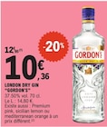 London Dry Gin - Gordon's dans le catalogue E.Leclerc