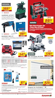 Bohrmaschine im toom Baumarkt Prospekt "Respekt, wer's selber macht." mit 10 Seiten (Solingen (Klingenstadt))