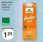 Haferdrink von Alnatura für 1,29 € bei GLOBUS im Angebot Haferdrink von Alnatura im aktuellen GLOBUS Prospekt
