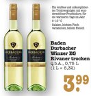 Rivaner trocken Angebote von Durbacher Winzer EG bei E center Rastatt für 3,99 €