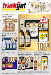 Trinkgut Discounter Prospekt der aktuellen Woche mit 12 Seiten, gültig von 08.12.2025 bis 13.12.2025, in Landscheid und Umgebung Aktueller Trinkgut Discounter Prospekt in Landscheid und Umgebung, "Aktuelle Angebote" mit 12 Seiten, 08.12.2025 - 13.12.2025