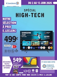 Catalogue E.Leclerc à Le Luc cette semaine, valable du 02/06/2026 au 13/06/2026 Prospectus E.Leclerc à Le Luc, "SPÉCIAL HIGH-TECH", 12 pages de promos valables du 02/06/2026 au 13/06/2026