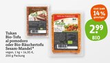 Bio-Tofu al pomodoro oder Bio-Räuchertofu Sesam-Mandel von Tukan im aktuellen tegut Prospekt für 2,99 €