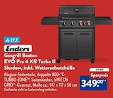 Gasgrill Boston EVO Pro 4 KR Turbo II Shadow im ALDI SÜD Prospekt Gasgrill Boston EVO Pro 4 KR Turbo II Shadow von Enders im aktuellen ALDI SÜD Prospekt für 349,00 €
