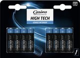 8 piles LR6 high tech - Casino en promo chez Géant Casino Neuilly-sur-Seine à 2,50 €