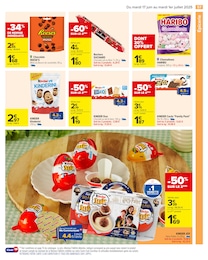 Offre Kinder dans le catalogue Carrefour du moment à la page 59
