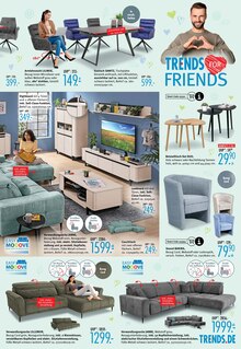 Wohnzimmer im Trends Prospekt "Alles sofort für dein Zuhause" mit 16 Seiten (Bergisch Gladbach)