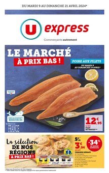 Prospectus U Express de la semaine "Le marché à prix bas !" avec 1 pages, valide du 09/04/2024 au 21/04/2024 pour Grand-Fougeray et alentours