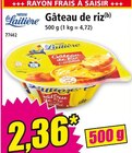 Gâteau de riz - Nestlé La Laitière en promo chez Norma Colmar à 2,36 €