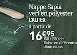 Nappe Sapia vert en polyester - CALITEX dans le catalogue Ambiance & Styles