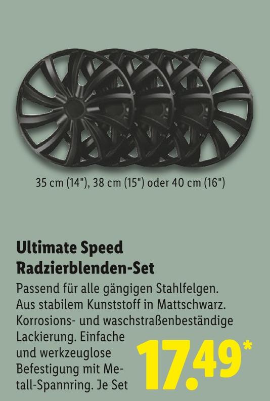 Radzierblenden-Set