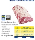 Aktuelle Rindfleisch Angebote bei METRO in Halle (Saale) Aktuelles Rinder Entrecôte Angebot bei METRO in Halle (Saale) ab 49,21 €