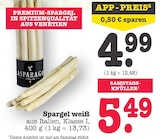 Aktuelles Premium-Spargel weiß Angebot bei E center in Pforzheim ab 4,99 €
