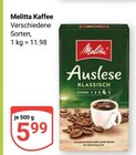 Kaffee Auslese Klassisch Angebote von Melitta bei GLOBUS Kaiserslautern für 5,99 €
