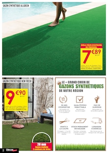 Catalogue Décor Discount de la semaine 23, "ARRIVAGE GAZON", page 2, 02/06/2025 - 06/07/2025 Prospectus Décor Discount en cours, "ARRIVAGE GAZON", page 2 sur 8