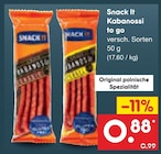 Aktuelles Kabanossi to go Angebot bei Netto Marken-Discount in Hamburg ab 0,88 €