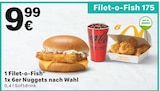 Filet-o-Fish 175 von McDonald's für 9,99 € bei McDonalds im Angebot Filet-o-Fish 175 von McDonald's im aktuellen McDonalds Prospekt