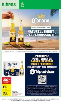 Promotion Bière dans le prospectus Carrefour, valable du 04/08/2026 au 17/08/2026 Promo Bière dans le catalogue Carrefour du moment à la page 18