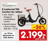E-Lastenrad T6S Comfort Air, faltbar Angebote bei Netto Marken-Discount Halberstadt für 2.199,00 €