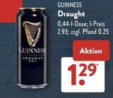 Draught von Guinness im aktuellen ALDI SÜD Prospekt für 1,29 €