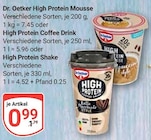 High Protein Mousse im Angebot bei GLOBUS in Oberhausen High Protein Mousse Angebote von Dr. Oetker bei GLOBUS Oberhausen für 0,99 €
