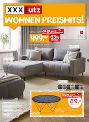 Aktueller XXXLutz Möbelhäuser Prospekt mit Couchtisch, "WOHNEN PREISHITS!", Seite 1