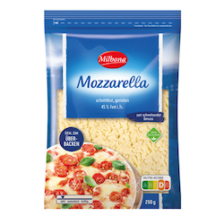 Mozzarella, gerieben