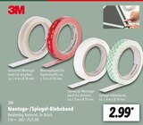 Aktuelles Montage- oder Spiegel-Klebeband Angebot bei Lidl in Mannheim ab 2,99 €