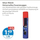 Universelles Feuerzeuggas von Silver Match im aktuellen V-Markt Prospekt für 1,49 €