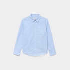 Chemise manches longues coton bleu ciel garçon en promo chez La Halle Chemise manches longues coton bleu ciel garçon dans le catalogue La Halle