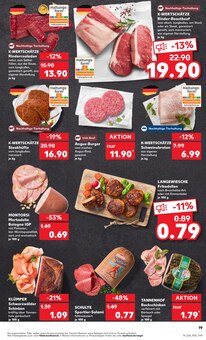 Rindfleisch im aktuellen Kaufland Prospekt (Krefeld) Rindfleisch im Kaufland Prospekt "KNĂśLLER" mit 54 Seiten (Krefeld)