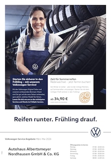 Aktueller Volkswagen Prospekt für Sondershausen und Ungebung, Seite zum blättern Volkswagen Prospekt Der Frühling startet mit Power mit Seite in Sondershausen und Umgebung