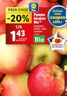 Promo Pomme bicolore Bio à 1,43 € dans le catalogue Lidl à Marconne