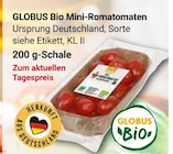 Aktuelle Tomaten Angebote bei GLOBUS in Krefeld Aktuelles Bio Mini-Romatomaten Angebot bei GLOBUS in Krefeld
