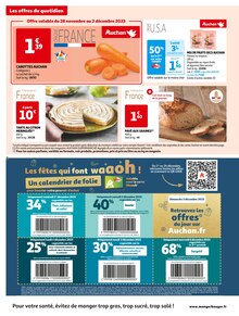 Catalogue Auchan Supermarché de la semaine "Auchan supermarché" avec 2 pages, valide du 28/11/2023 au 03/12/2023 pour Paris et alentours Prospectus Auchan Supermarché de la semaine "Auchan supermarché" avec 2 pages, valide du 28/11/2023 au 03/12/2023 pour Paris et alentours