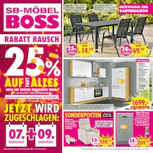 SB Möbel Boss Prospekt für Eisenach: "RABATT-RAUSCH", 12 Seiten, 07.03.2026 - 13.03.2026