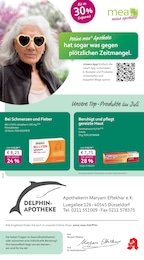 mea - meine apotheke Prospekt für Düsseldorf mit 4 Seiten mea - meine apotheke Prospekt für Düsseldorf: "Unsere Juli-Angebote", 4 Seiten, 01.07.2025 - 31.07.2025