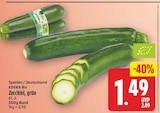 Zucchini, grün von EDEKA Bio für 1,49 € bei E center im Angebot Zucchini, grün von EDEKA Bio im aktuellen E center Prospekt